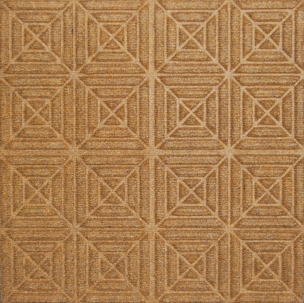 Waterhog Entry Tile Gold Geometric (11mm) Quantity to be confirmed